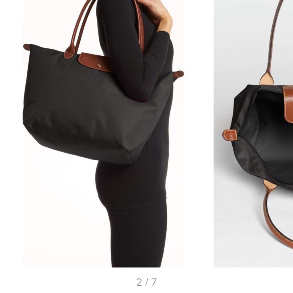 Black Large Longchamp Le Pliage Tote